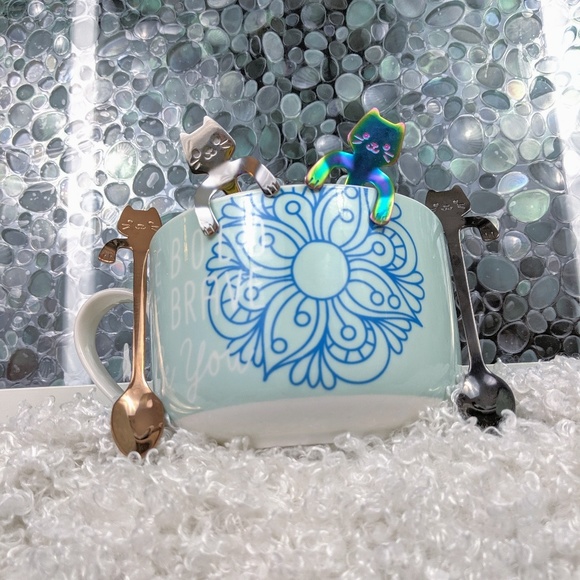 Cat Person's dream!!Cat Coffee/desert spoons - Picture 4 of 8